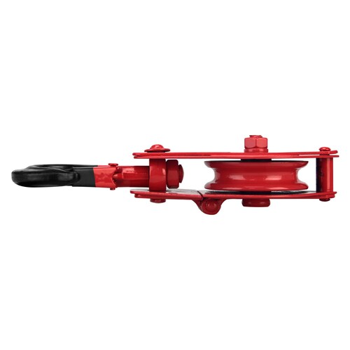 Garruchas Sencillas Con Bisagra Polea Polipasto de Acero Ideal para trabajos difíciles Permite izar cargas ligeras manteniendo la seguridad Diámetro del cuerpo 4 Pulgadas Cap. De carga 1 Toneladas Diámetro polea 115 cm