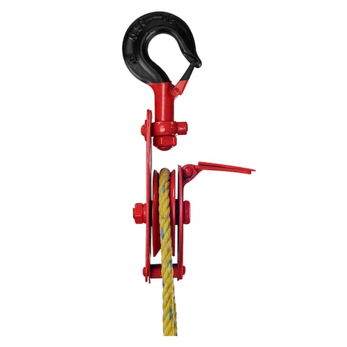 Garruchas Sencillas Con Bisagra Polea Polipasto de Acero Ideal para trabajos difíciles Permite izar cargas ligeras manteniendo la seguridad Diámetro del cuerpo 6 Pulgadas Cap. De carga 3.2 Toneladas Diámetro polea 170 cm