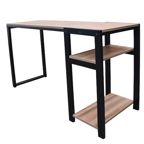 Escritorio de madera sencillo Hogare, Cubierta Fabricada en melamina, y estructura de madera estufada de primera calidad