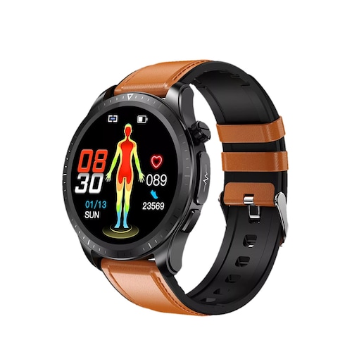 Reloj Smart Watch E420 Ecg Mide Glucosa Hr Spo2 Bp  Ext.Piel FTRALUGIO.