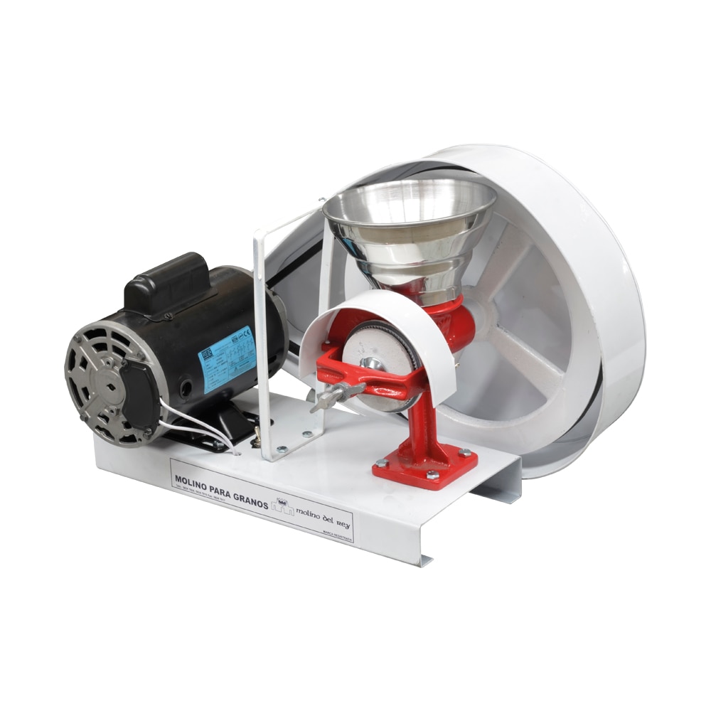 Molino Electrico para granos ECO 0.5HP Ideal para moler granos húmedos y secos como queso, café, cacao, arroz, trigo, maíz, nixtamal y especias de mesa.