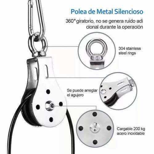 Sistema De Cable Con Polea Para Entrenamiento