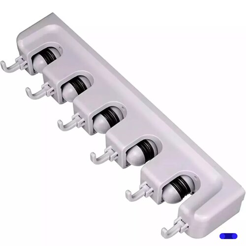 Colgador Organizador De Escobas Trapeadores 5 Espacios