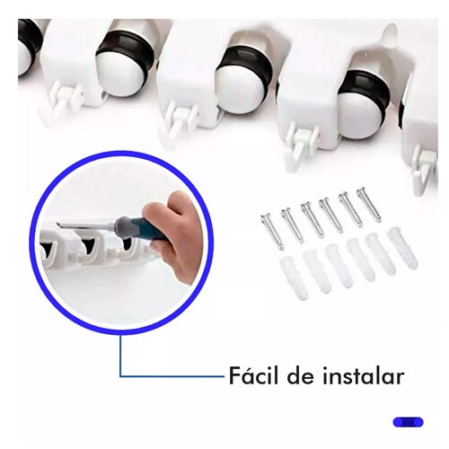 Colgador Organizador De Escobas Trapeadores 5 Espacios