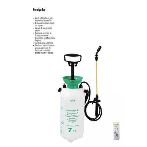Bomba Fumigadora Aspersor Rociador Pulverizador 7 L