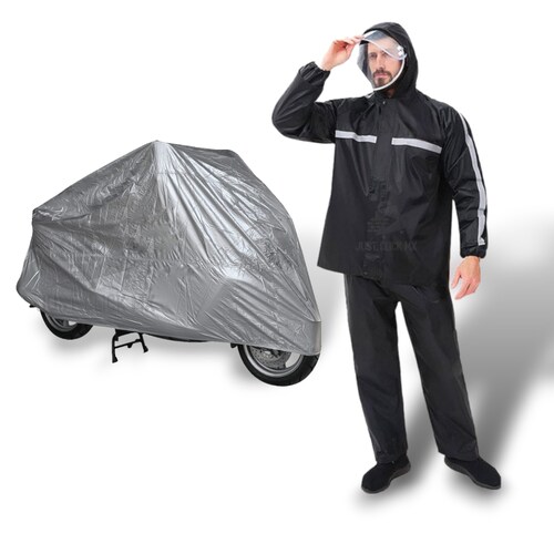 Impermeable Reflejante Completo Con Vicera Para Lluvia .