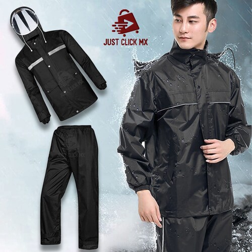 Impermeable Reflejante Completo Con Vicera Para Lluvia .