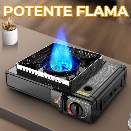 Estufa Portátil de Camping a Gas Butano Para Interior y Exterior.