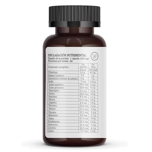CRISTINA RODRIGUEZ Vitalcell C Suplemento Alimenticio 60 Cápsulas 550mg Antioxidante a Base de Proteina Deshidratada de Bovino 