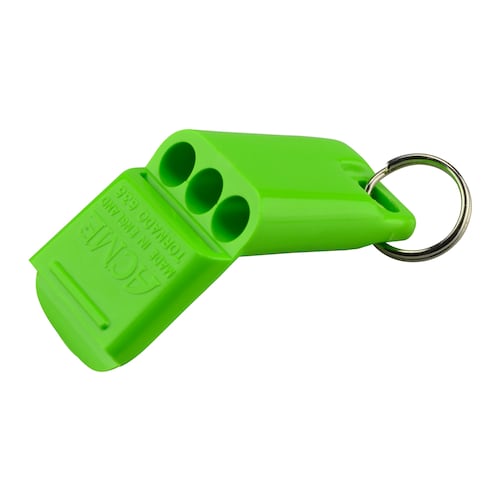 Silbato Acme tipo tornado De plástico Largo de 5 cm Boquilla de 2.3 mm Decibeles 117 Verde