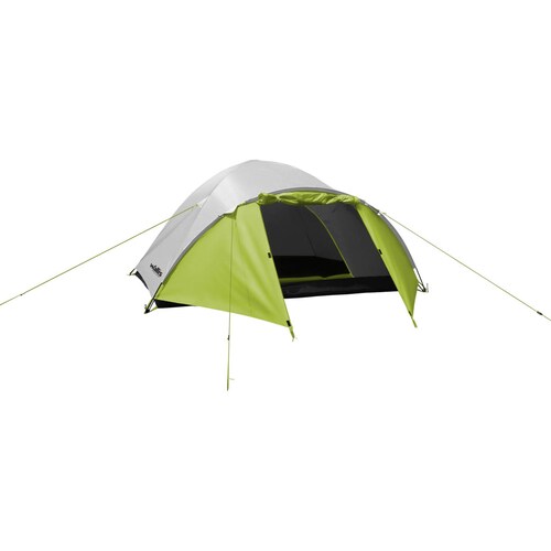 Tienda Casa de Campaña Acampar PAMIR 4, para 4 personas, gris/verde.