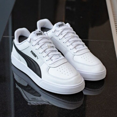 Tenis Puma Caven Blanco Negro Unisex 380810 02