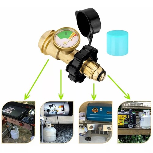 Medidor Adaptador Manómetro Para Tanque De Gas Lp