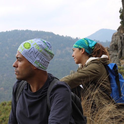 Bandana Verde Deportes Y Aventura KON TIKI para Correr, Ciclismo y Montaña PRISMAS-GN