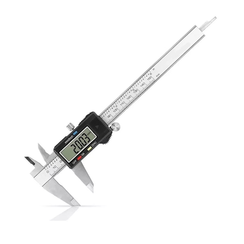 Calibrador Vernier Digital Pie De Rey 6in Precisión 0.01mm Plata
