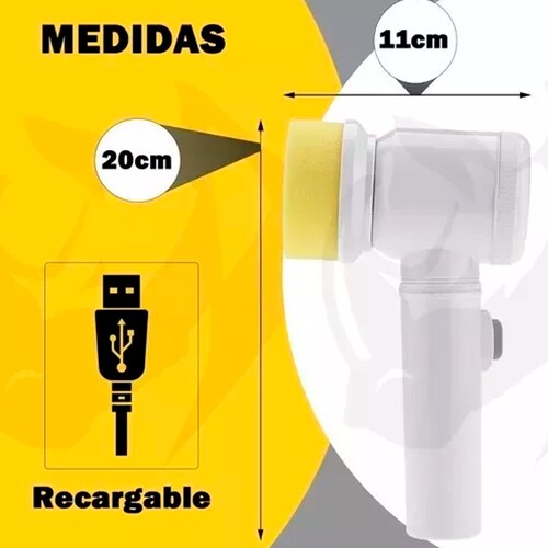 Cepillo De Limpieza Eléctrico Recargable Lava Baños