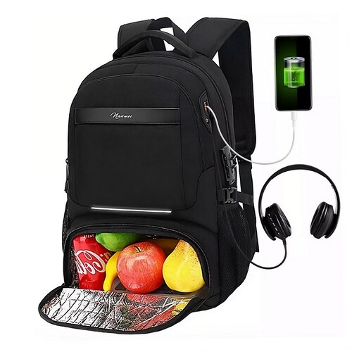 Mochila De Almuerzo Antirrobo Impermeable A Portátil 15,6i