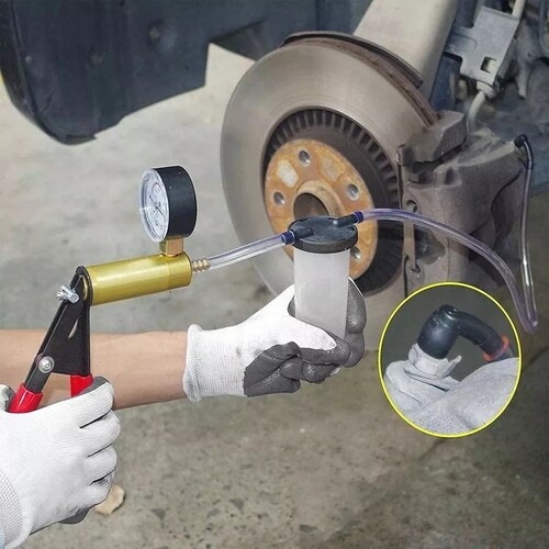 Bombas De Vacío Manual Purgador De Frenos Aluminio Auto Moto