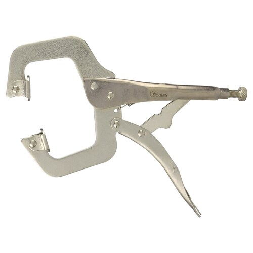 Pinzas de presión Tipo C 11 Pulgadas Ideal para trabajar en láminas Sus puntas permiten sostener piezas con superficies irregulares