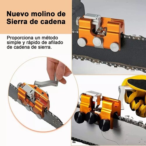Afilador De Cadena De Motosierra, Afilador De Cadena Manual Amarillo