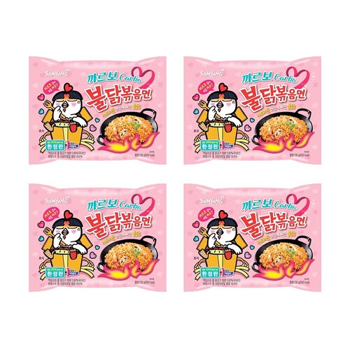 Ramen picante coreano samyang buldak Carbonara 4 piezas