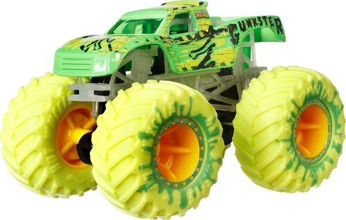 Hot Wheels Monster Trucks Glow in The Dark Multipack Vehículos de Juguete .
