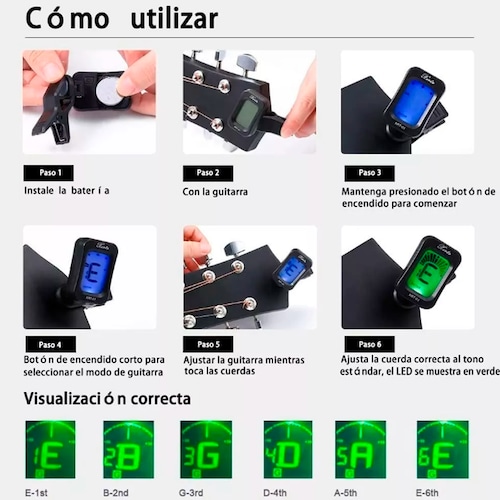 Kit De Accesorios Para Guitarra Acustica Cuerdas 66 Unidades