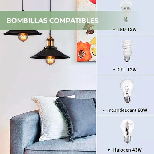 Lampara Colgante Techo Paquete De 3 Piezas Moderna Elegante
