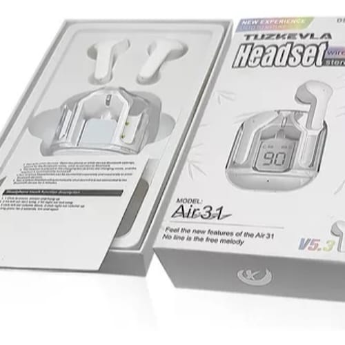 Auricular Audífonos Inalámbricos Bluetooth De Transparente