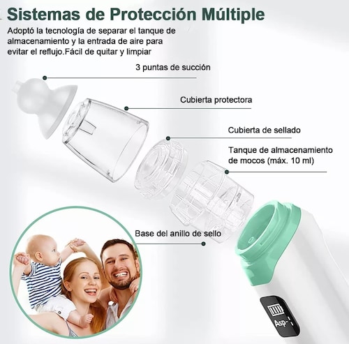 Aspirador nasal y esterilizador de biberones y secadora para bebés