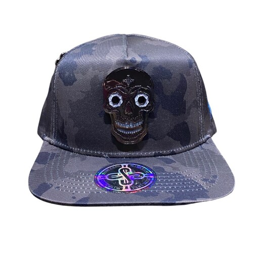 GORRA MR KASH SNPABACK CALAVERA NEGRO MKCDC01
