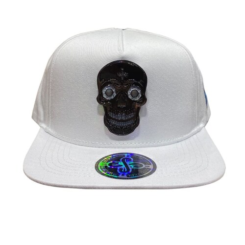 GORRA MR KASH SNAPBACK CALAVERA BLANCO UNISEX MKCDB02