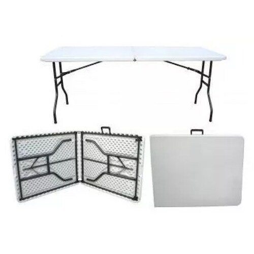 Mesa Plegable Plastico Tipo Portafolio 1.80m Jardin Evento