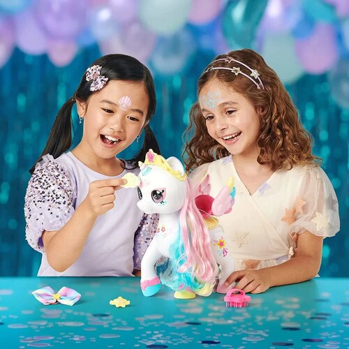 Unicornio Kindi Kids Rainbow Star con Silla de Montar Secreta.
