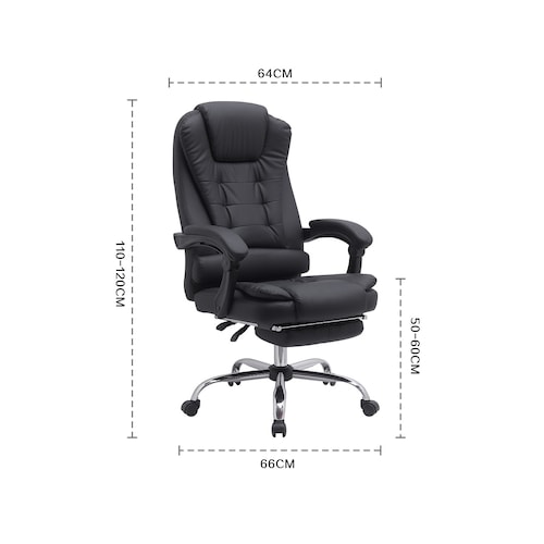 Silla Escritorio Ejecutiva Oficina Fina Elegante Ecopiel YX-0102