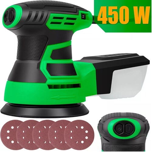 Lijadora Roto Orbital 5'' De 13000 Opm 450w Verde