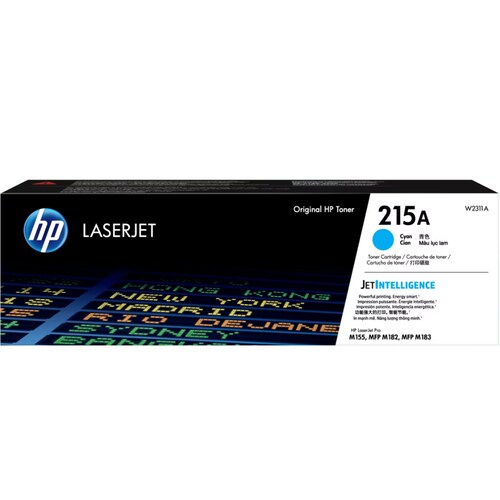 Cartucho de tinta tóner hp 215a cyan 850 pagina(s) hp laserjet pro m182, m183