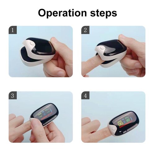 Oxímetros confiables MXOXW-002-3 2 pzas Blanco Rango de Medición 70porciento -99porciento Spo2 30BPM-240BPM mas menos 2BPM o mas menos 2porciento PR 2xAAA No Incluidas OxiPulseWhite