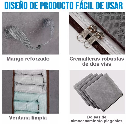 6pcs Bolsas De Almacenamiento Para Guardar Ropa Y Edredones.