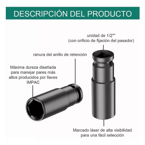 Juego De Herramientas Llave De Vaso 10 Pzas