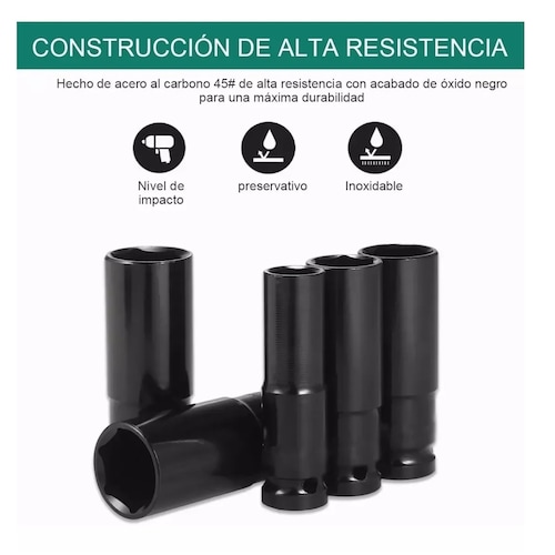 Juego De Herramientas Llave De Vaso 10 Pzas