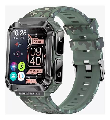 Reloj Smartwatch T93 Fralugio Mp3 Con Audífonos Tws 4gb Rom
