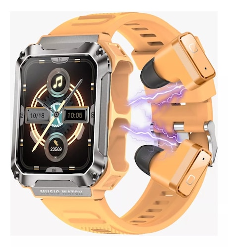 Reloj Smartwatch T93 Fralugio Mp3 Con Audífonos Tws 4gb Rom