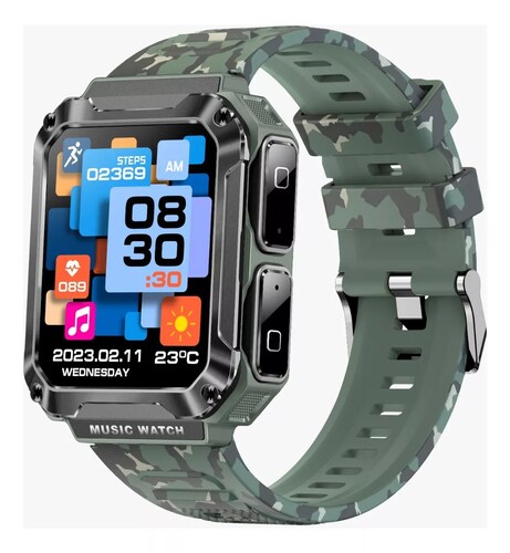 Reloj Smartwatch T93 Fralugio Mp3 Con Audífonos Tws 4gb Rom