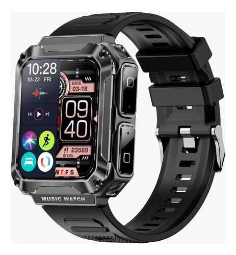 Reloj Smartwatch T93 Fralugio Mp3 Con Audífonos Tws 4gb Rom