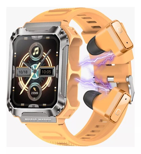 Reloj Smartwatch T93 Fralugio Mp3 Con Audífonos Tws 4gb Rom