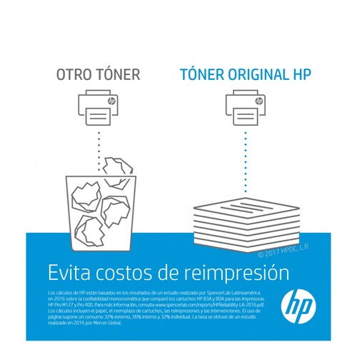 Tóner original hp laserjet 37a negro