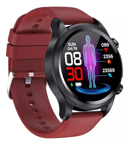 Reloj Smartwatch E400 Ecg Real Mide Glucosa Spo2 Hr FRALUGIO.