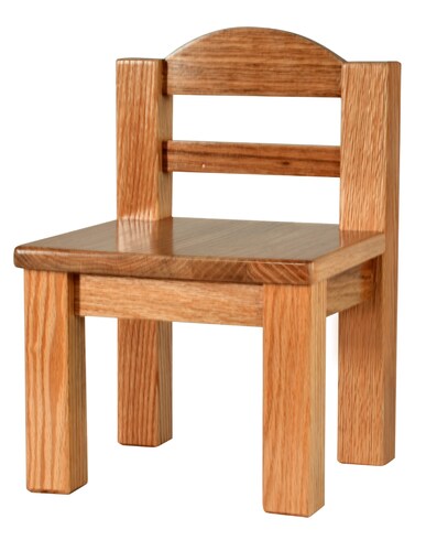 Silla De Madera 100% Encino Para Niños De 1 A 3 Años.