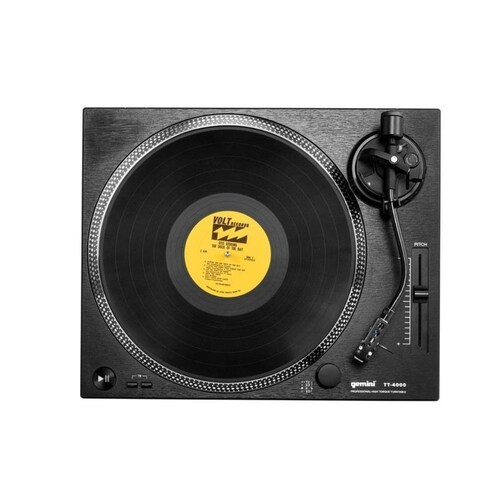 Tocadiscos GEMINI TT-4000 de Motor Directo/Interface USB/33, 48, 78 RPM/RCA